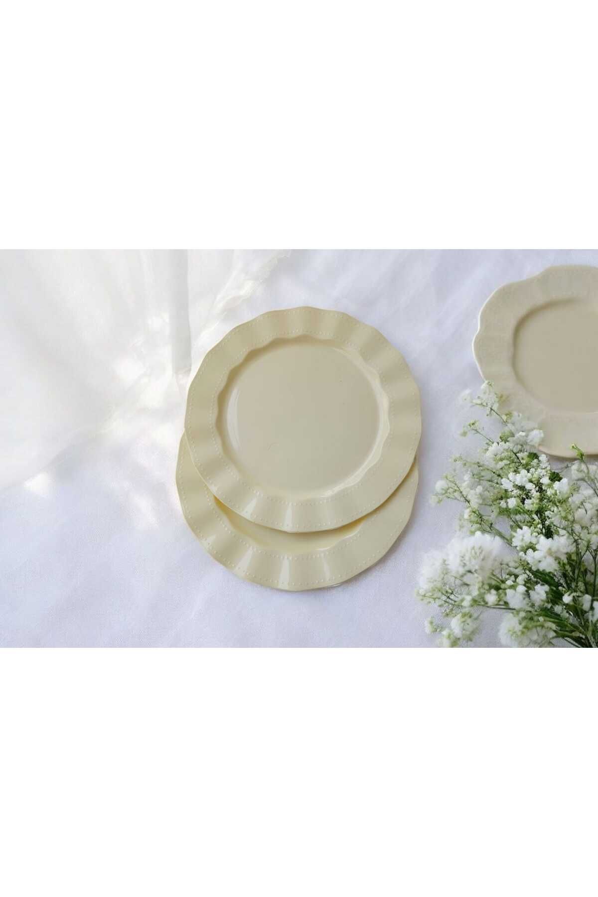 Evinizin Yardımcısı Mika Tabak& Parti Tabak&parti Mika Tabak & KREM 26 cm 6 adet