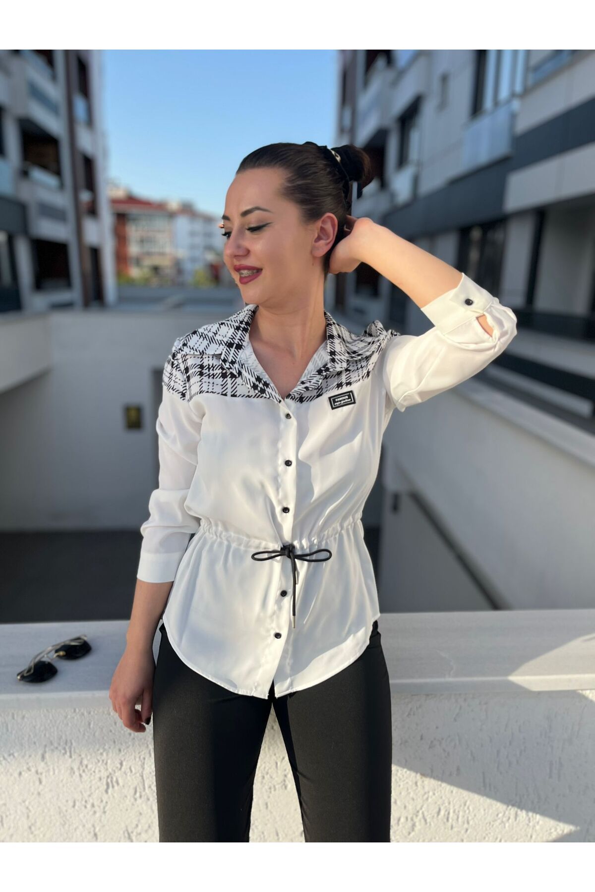 Butik Lavvbutik Belden Bağlamalı Gömlek
