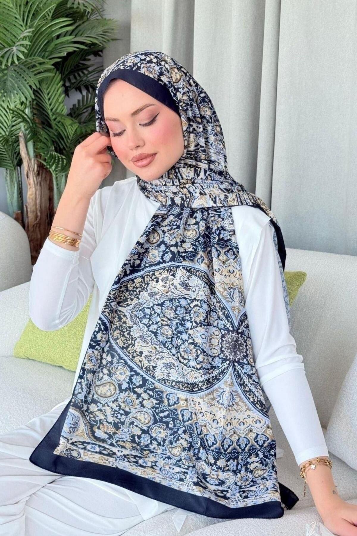 Şulemoda Giyim Kayli Dijital Şal Sarı