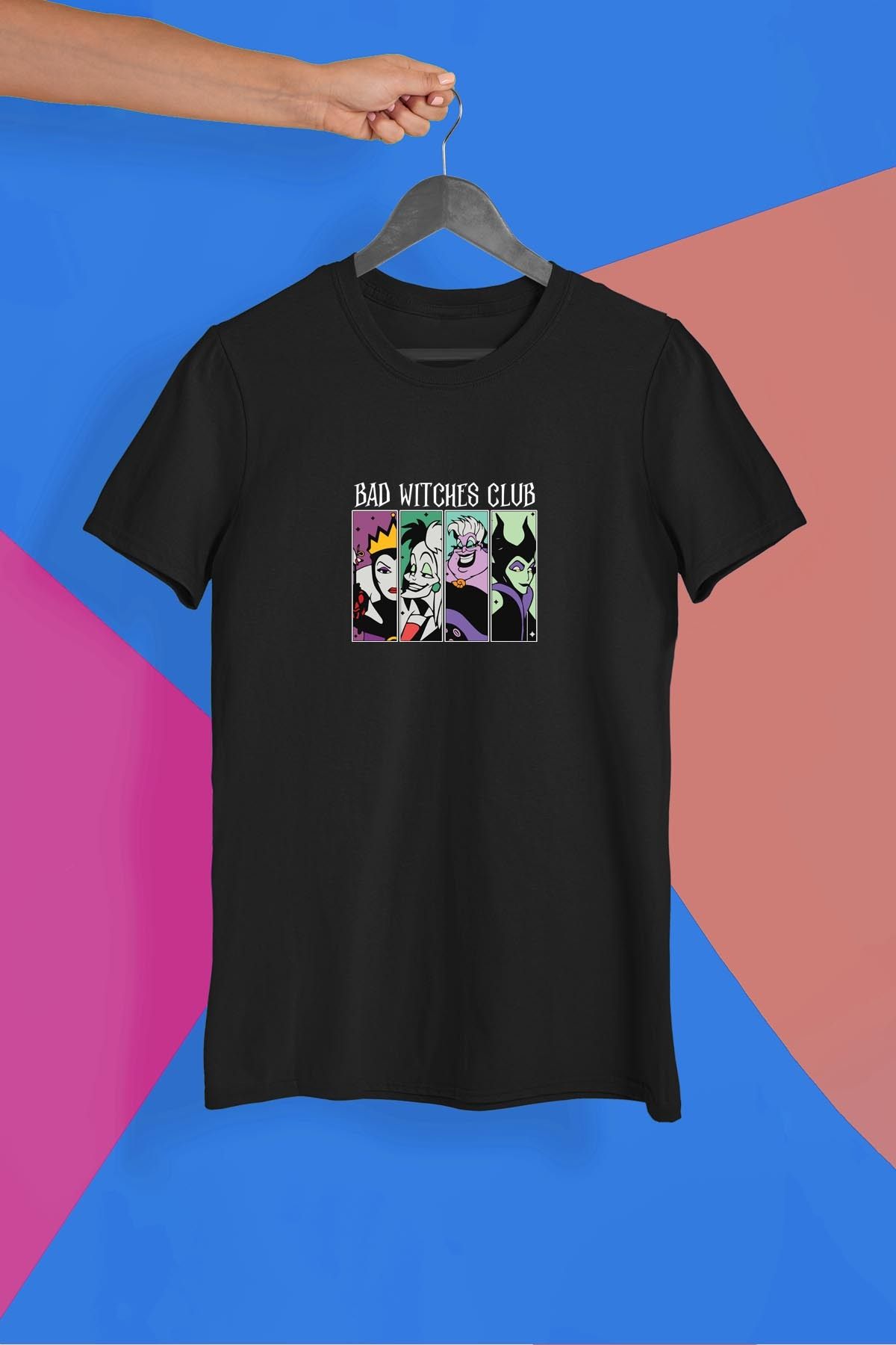362BASKI Disney Bad Witches Club Baskılı Tshirt
