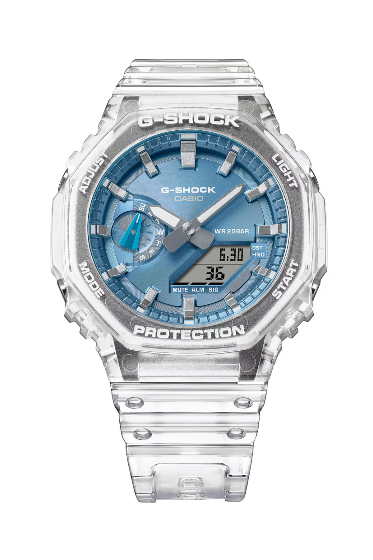Casio-Ceas unisex G-Shock Bright Metallic Cadran Series GA-2100BM-7A2ER 3