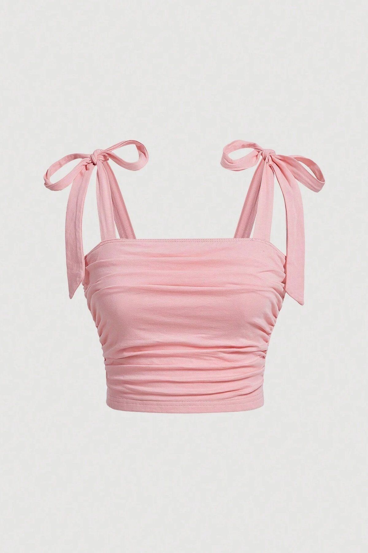 BALİNA Pembe Fiyonk Askılı Crop THE SOLO
