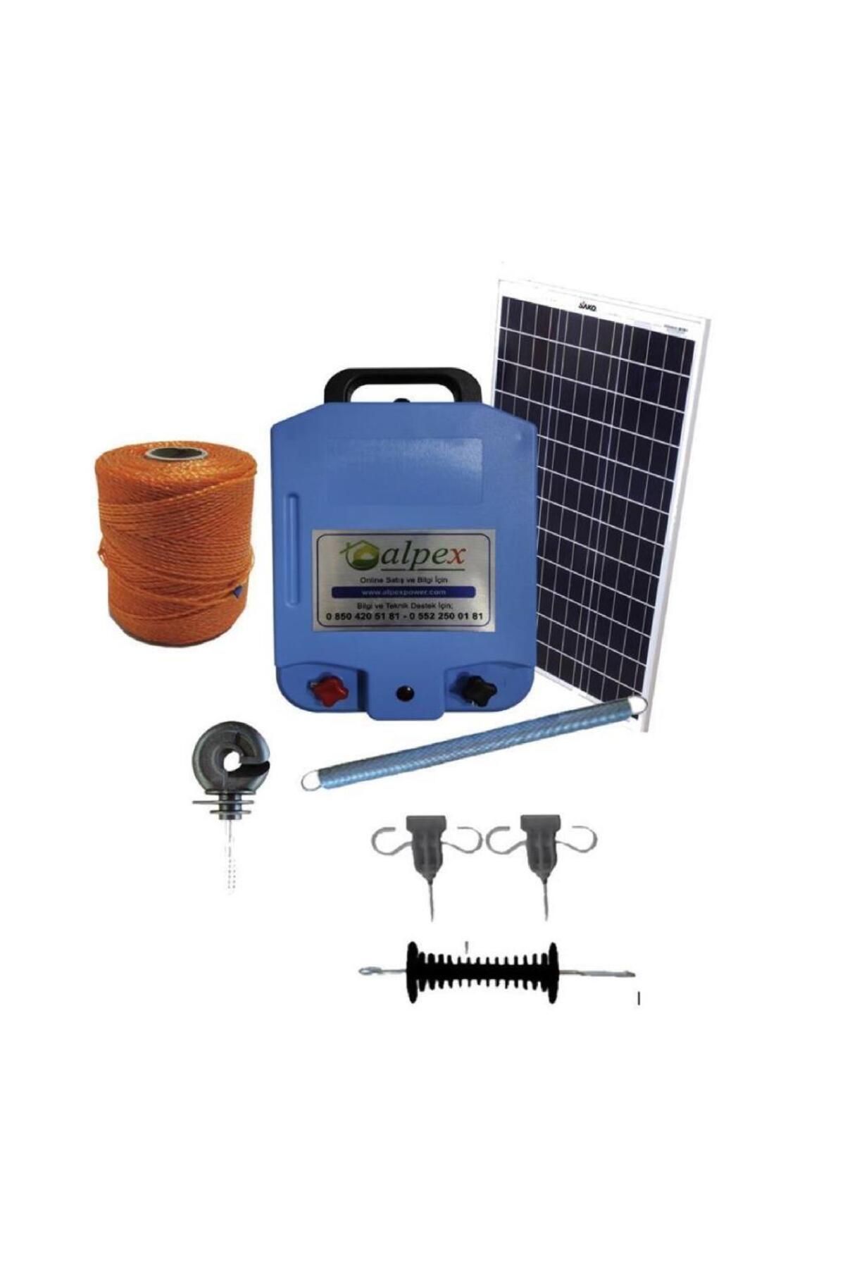 Alpex Elektrikli Çit Cihazı 25000 Volt Gece Modlu Model Tam Set
