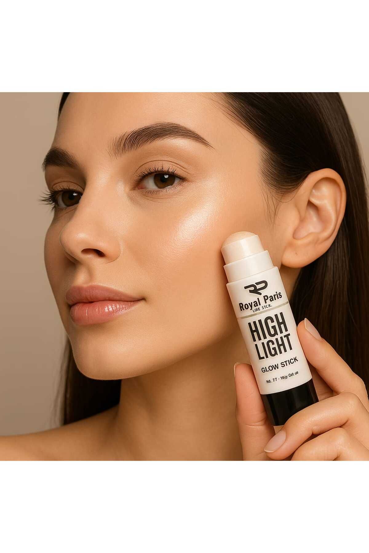 Qulaccia Yoğun Pigmentli Stick Aydınlatıcı Highlighter - ışıltılı Görünüm - NO: 01