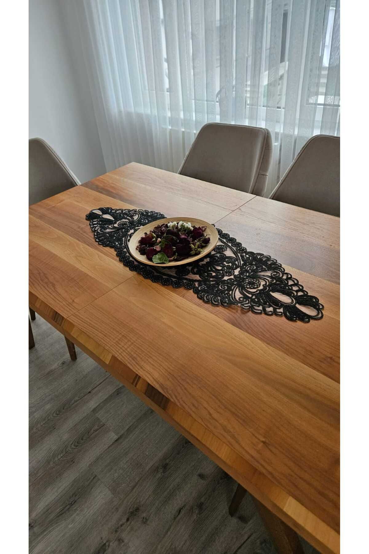ZESA HOME Tül Güpürlü Desnli Şık Renk Renk Runner
