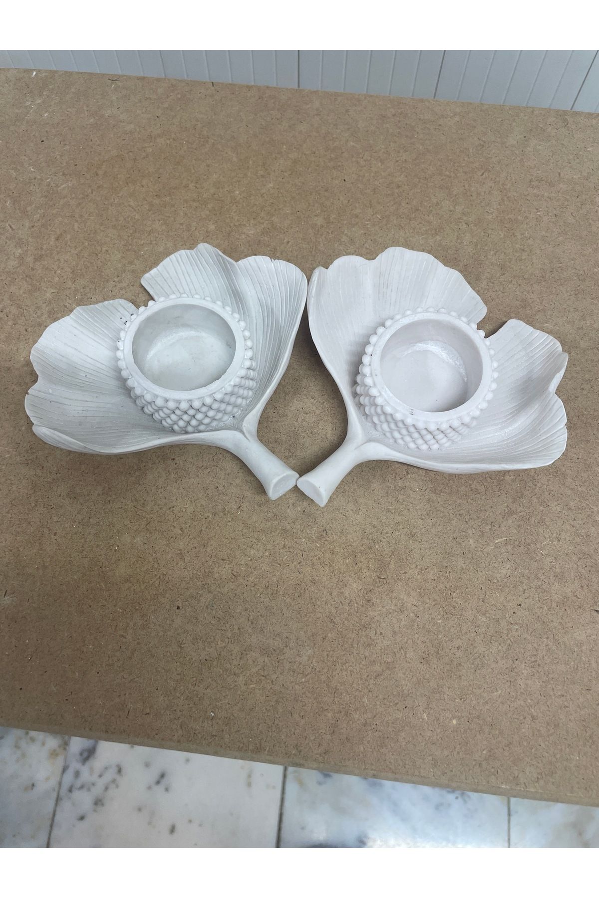 Ahşap Boyanabilir polyester yaprak mumluk