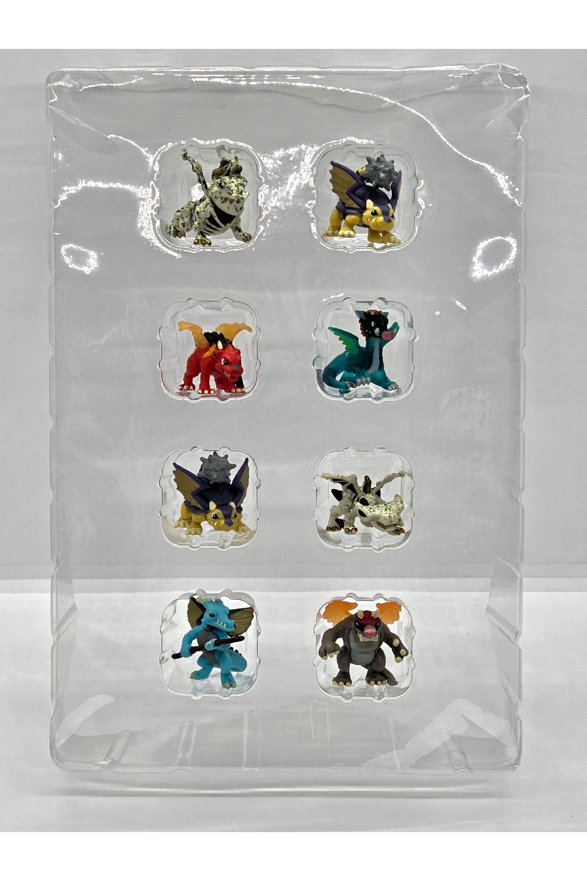Collectors Store 8'li Fantastik Ejderha Karakter Oyuncak Figürler (3-4 cm )