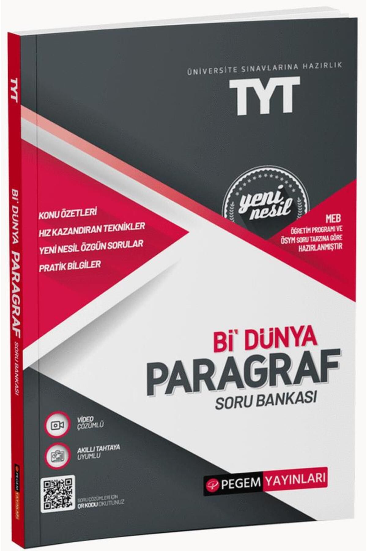 Pegem Akademi Yayıncılık TYT Bi Dünya Paragraf Soru Bankası Pegem Yayınları