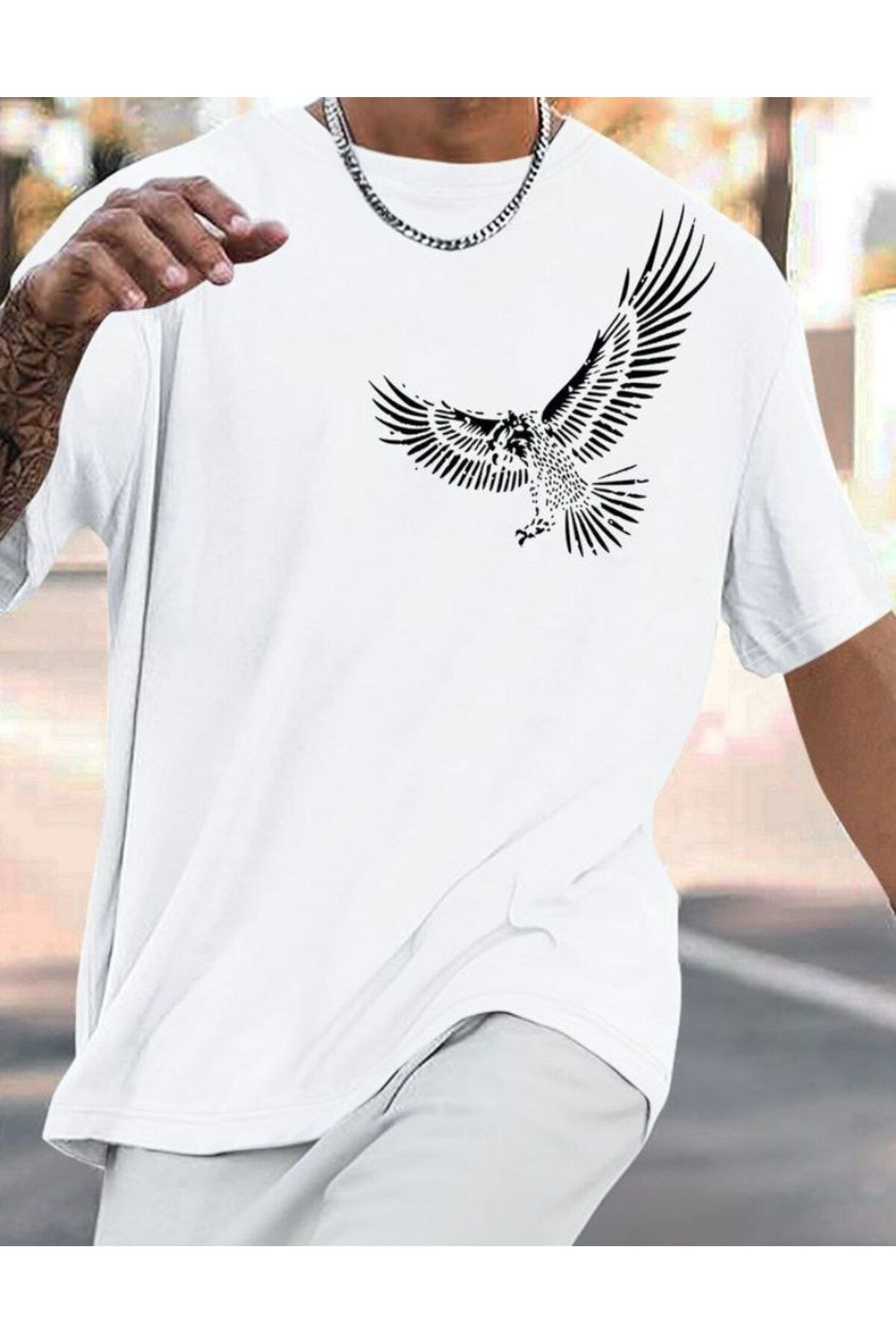 REBRAND Baskılı T-shirt spor Unisex Oversize