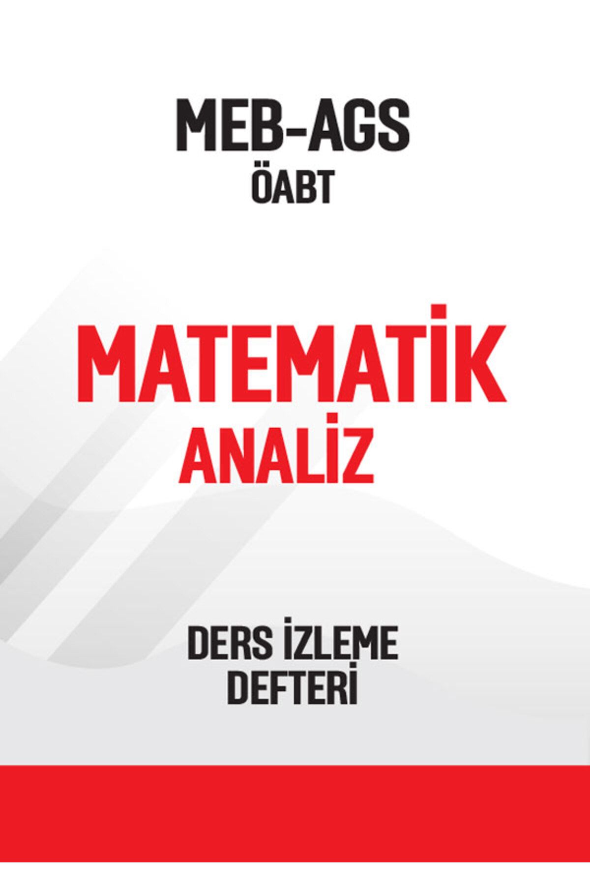 Pegem Akademi Yayıncılık MEB-AGS-ÖABT Matematik Analiz Ders İzleme Defteri Pegem Yayınları