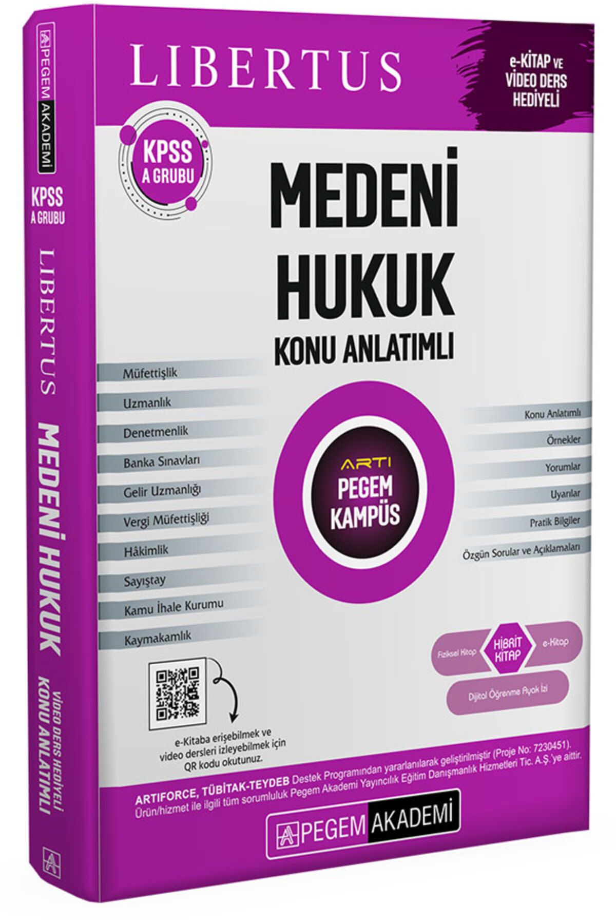 Pegem Akademi Yayıncılık KPSS A Grubu Medeni Hukuk Konu Anlatımlı Pegem Yayınları