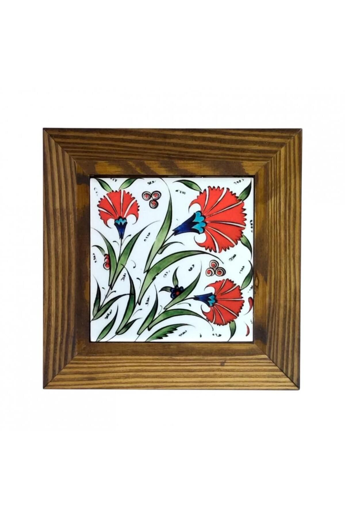 Ovebu Ahşap Çerçeveli Dekoratif Seramik Tablo. SRMK-2024102