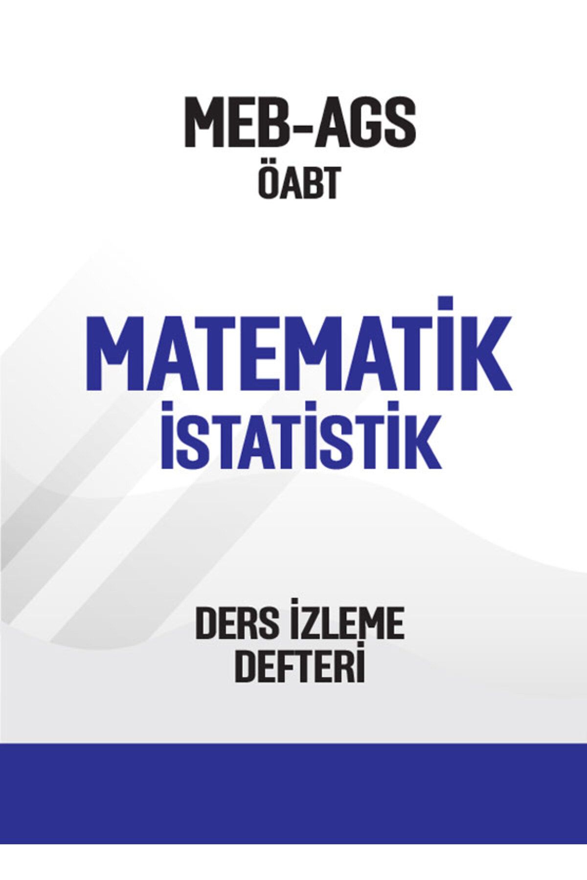 Pegem Akademi Yayıncılık MEB-AGS-ÖABT Matematik İstatistik Ders İzleme Defteri Pegem Yayınları
