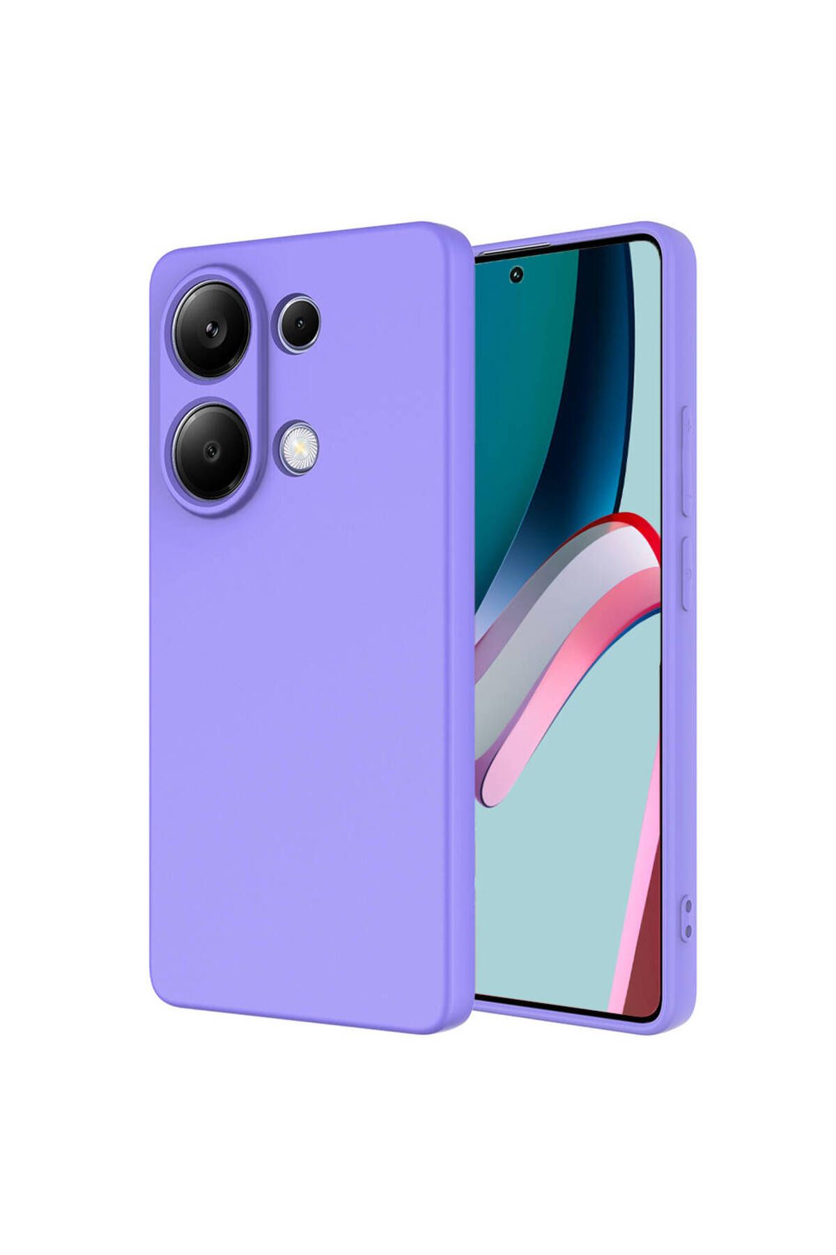 halkhouse Xiaomi Redmi Note 13 Pro 4G Kılıf Renkli Esnek Kırılmaz Yüksek Koruma Silikon Marra Kapak