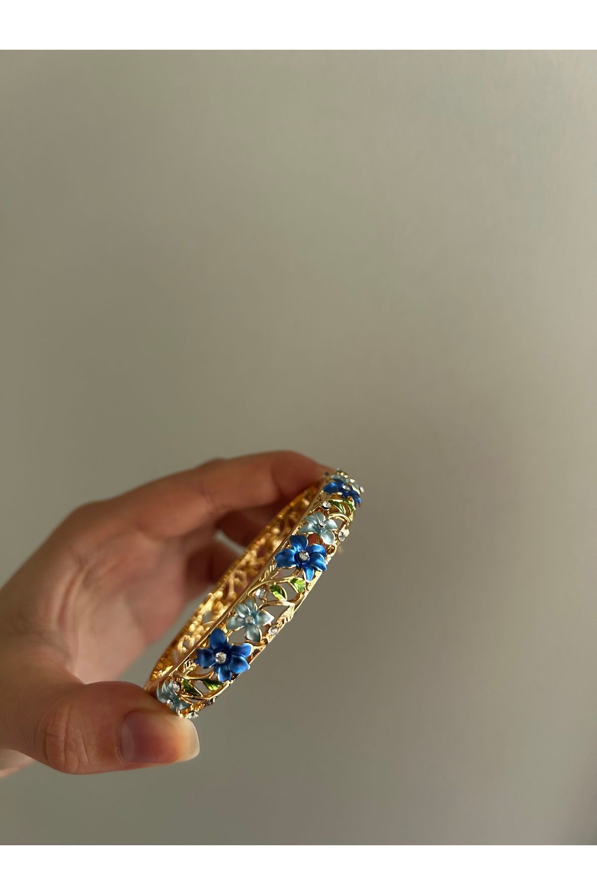 Vadısh store Flora Mineli Özel Tasarım Vintage Bilezik