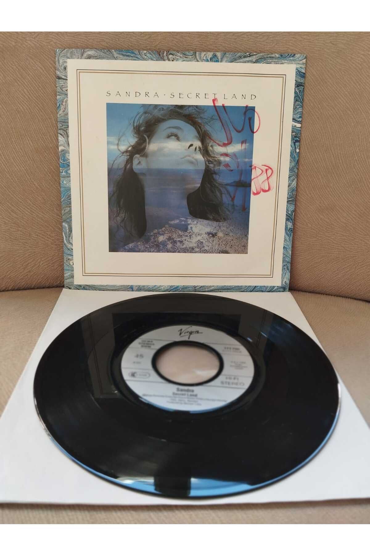Plakperest SANDRA – Secret Land - 1988 Almanya Basım 45lik Plak-2.el