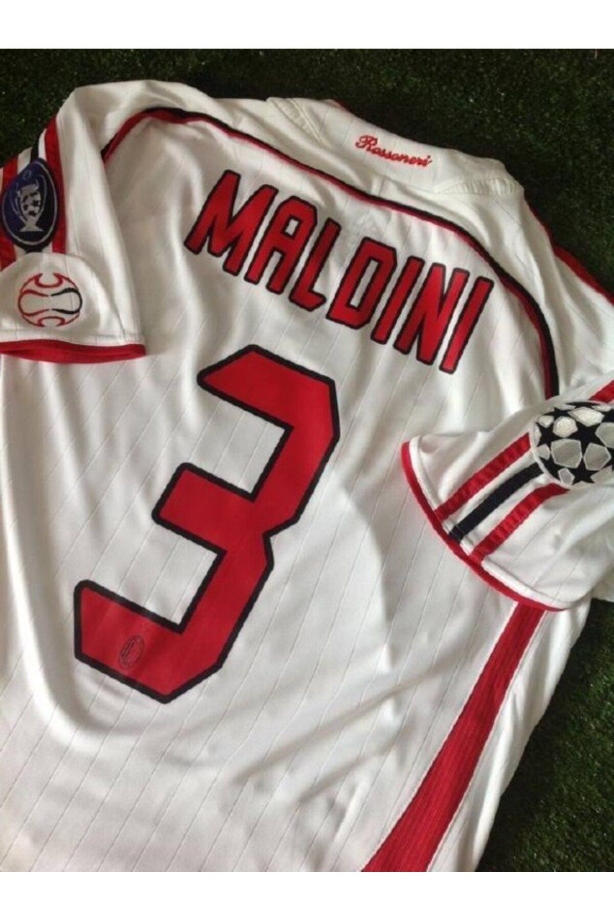 Alaturka Mix A.C M.İ.L.A.N 2007 Sezonu #3 MALDINI Özel Nostalji Forması Kısa Kol (KIRMIZI/BEYAZ)