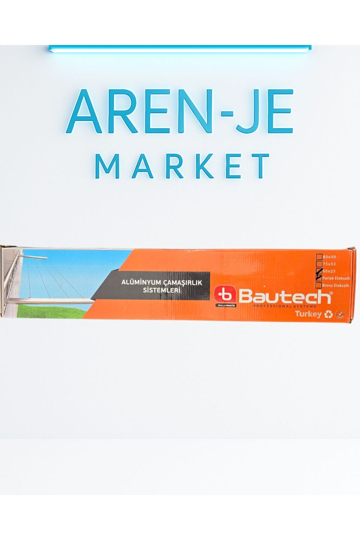 aren je Aren-Je Alüminyum Çamaşırlık Sistemi – Parlak Eloksallı