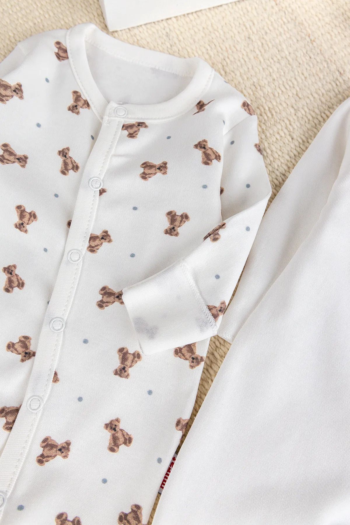 Babymod-Teddy Bear Printed Cotton 2-Piece Baby Rompers 4
