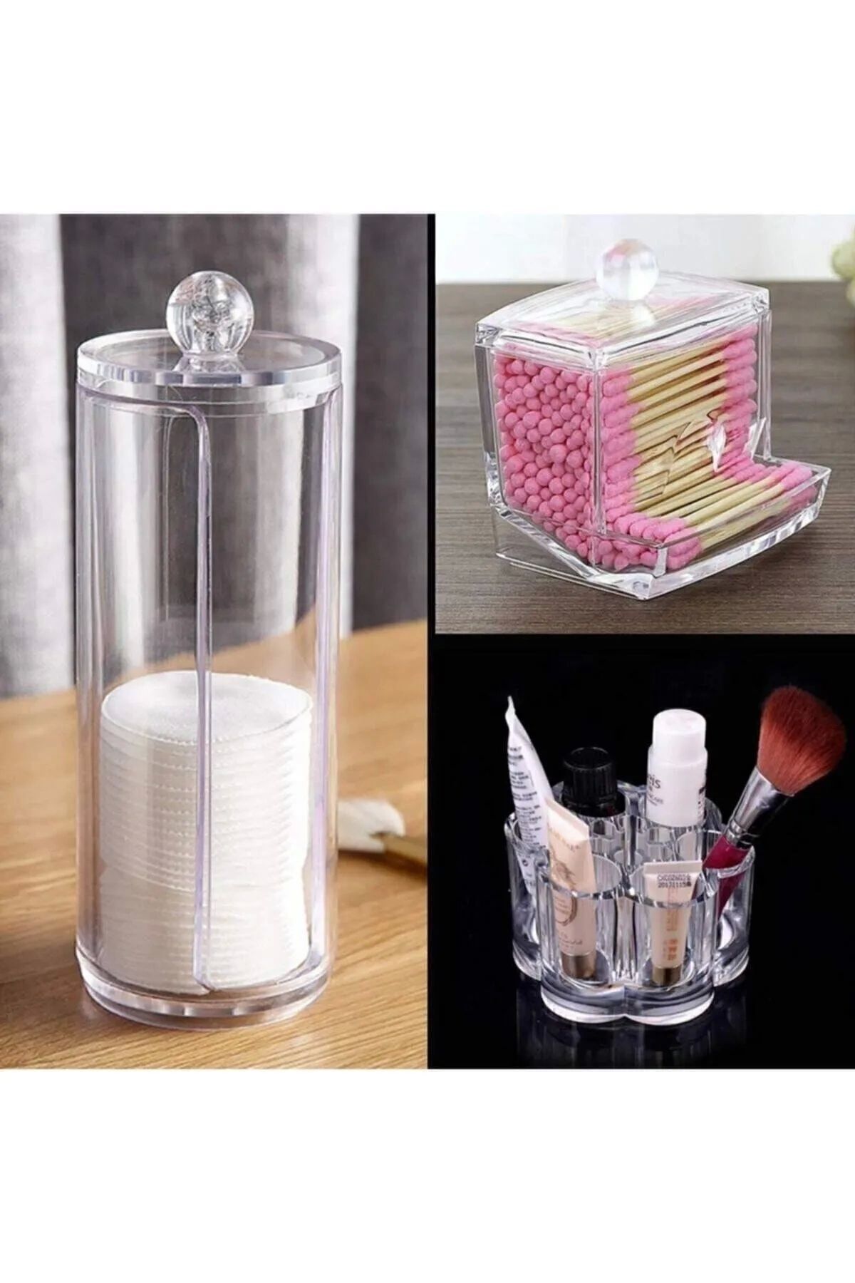 PRATİKOBA 3'lü Makyaj Organizer Set