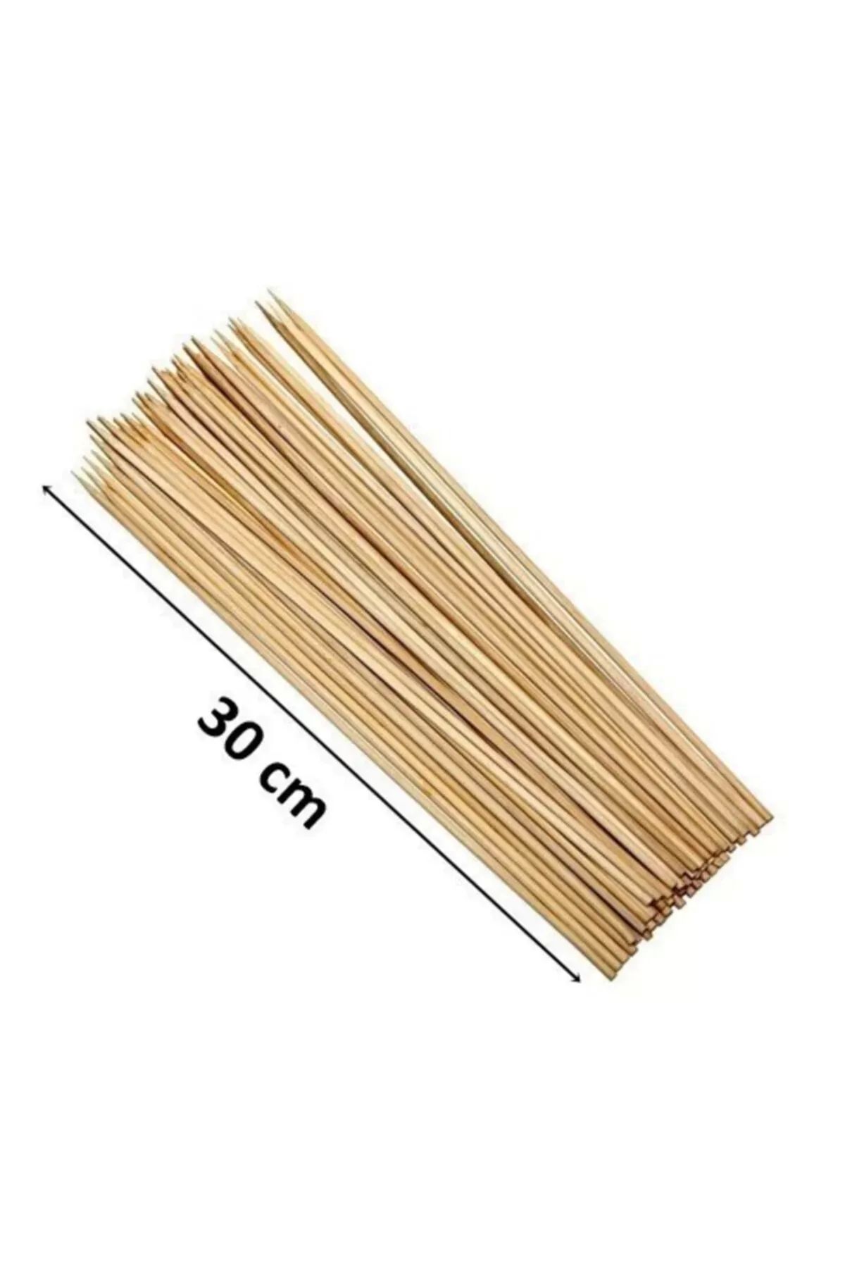 PRATİKOBA Çöp Şiş 30cm | Ahşap Çubuk | Royaleks-ALK-119