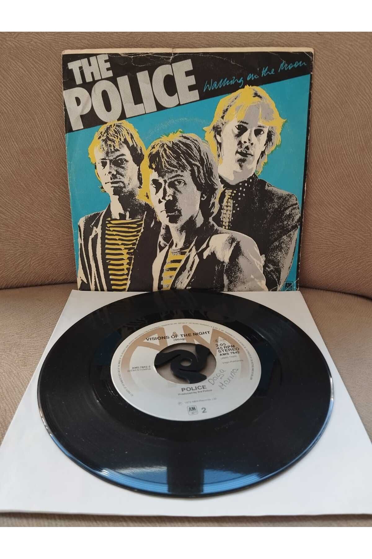 Plakperest The Police – Walking On The Moon - 1979 Hollanda Basım 45’lik Plak-2.el
