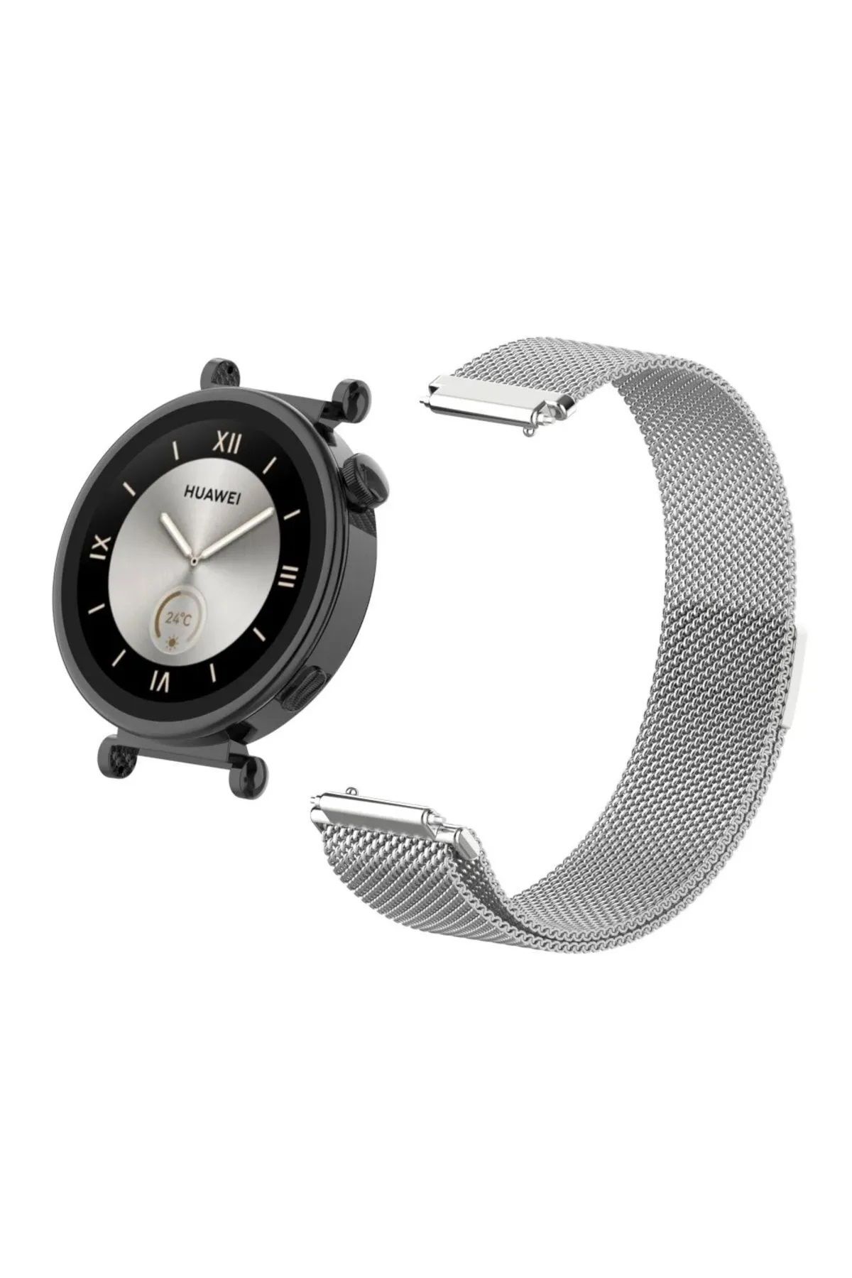 Dmay Huawei Watch Gt 4 (41MM) Uyumlu Metal Hasır Kordon 18MM