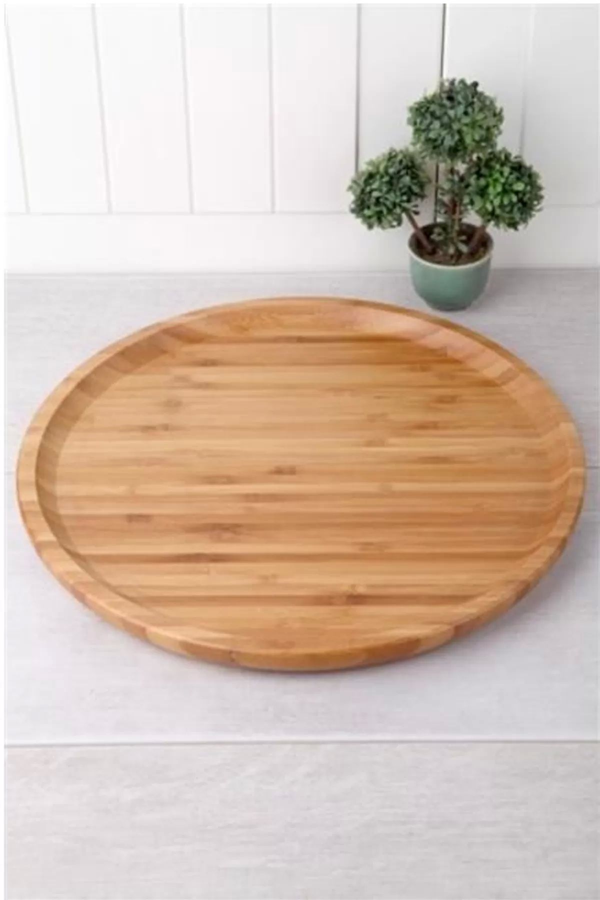 PRATİKOBA Bambu Sunum Tabağı 30 cm Royaleks-YUV3030