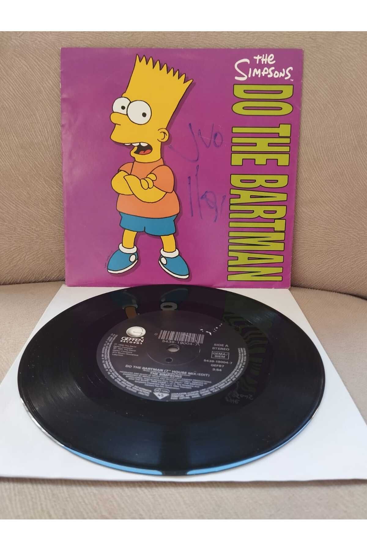 Plakperest The Simpsons – Do The Bartman - 1991 Avrupa Basım 45 lik Plak-2.el