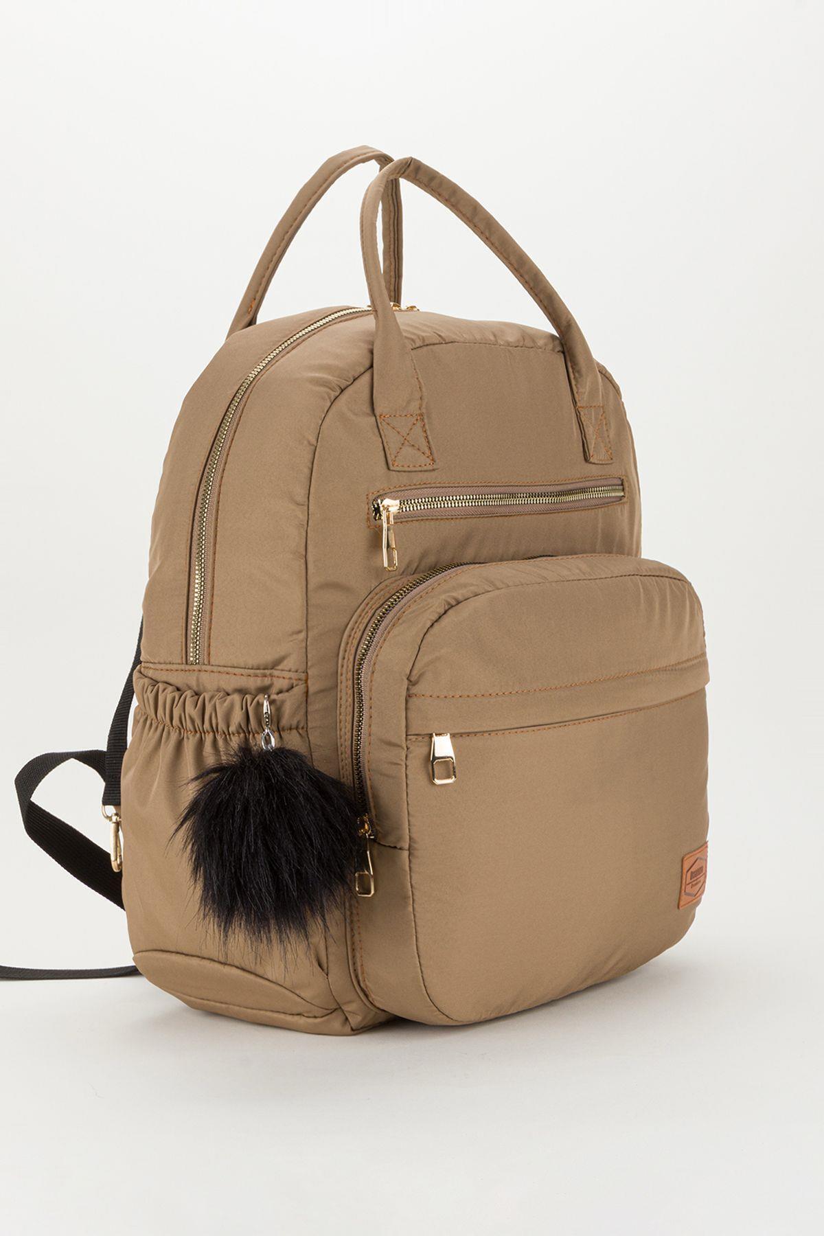 Papyon Baby Kids Bondit Kumaş Anne Bebek Bakım Sırt Çantası Biberon Termos Gözlü fotoğrafı 3 (önizleme)