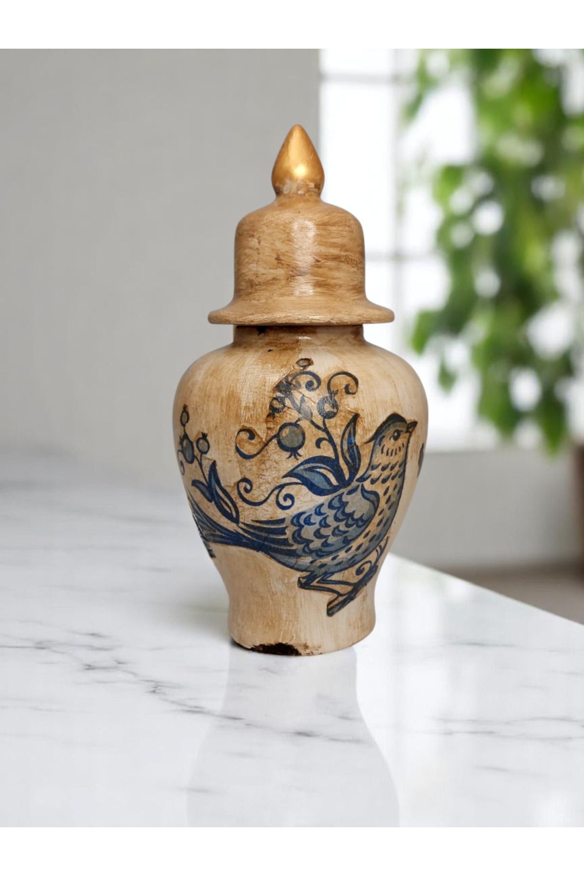 toprakanaart DEKORATİF EL YAPIMI (HANDMADE) VİNTAGE ŞAH KÜP