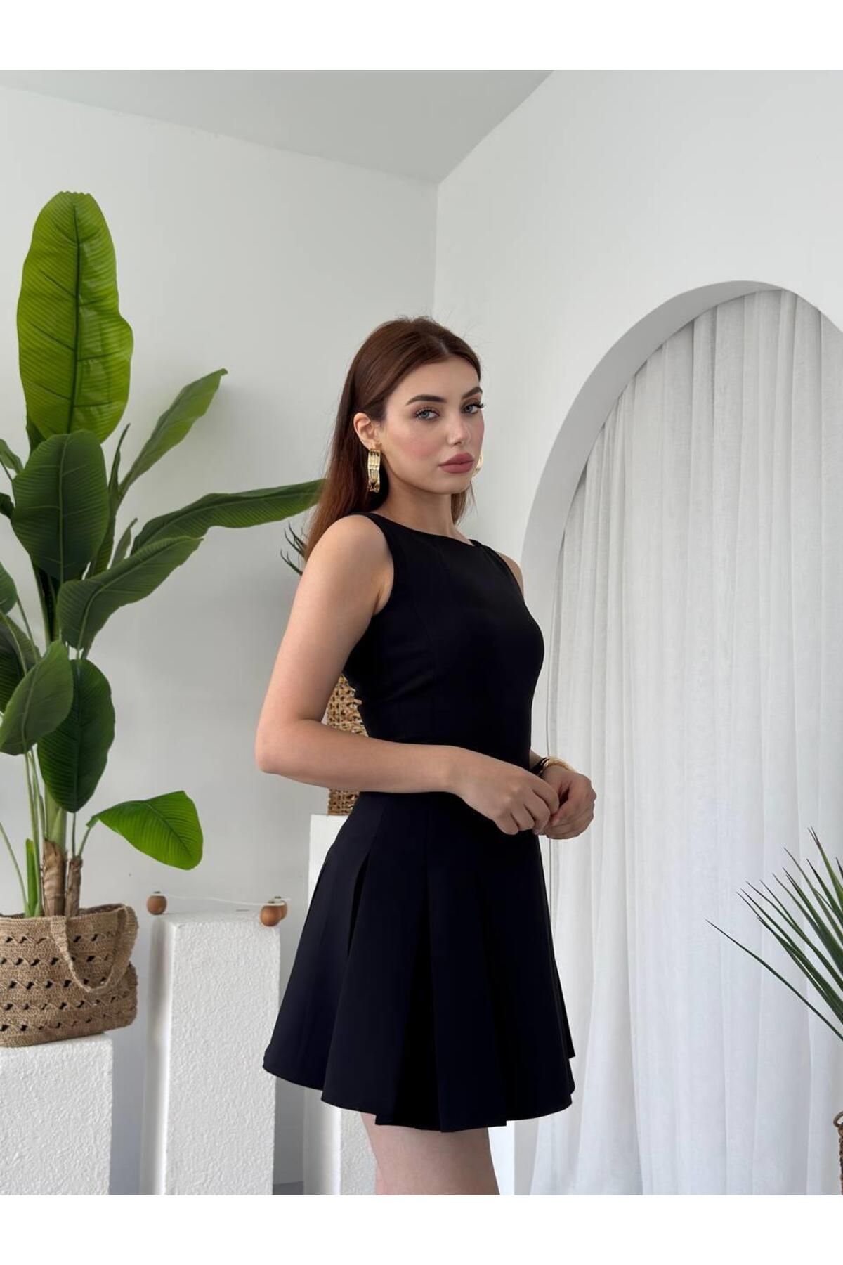 conconmoda Alfie Pileli Atlas Mini Elbise