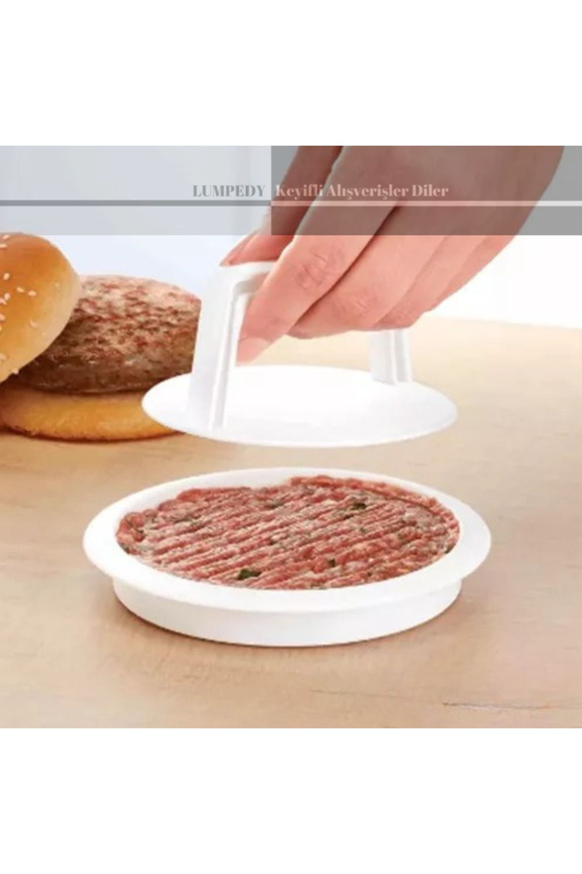 Lumpedy Hamburger Köfte Kalıbı Köfte Presi Şekillendirici Burger Press Pratik Köfte Yapma Aparatı