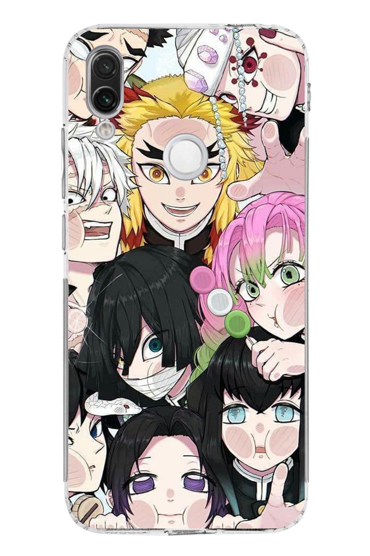 TechTree Redmi Note 7 Uyumlu Demon Slayer Manga Şeffaf Silikon Kılıf