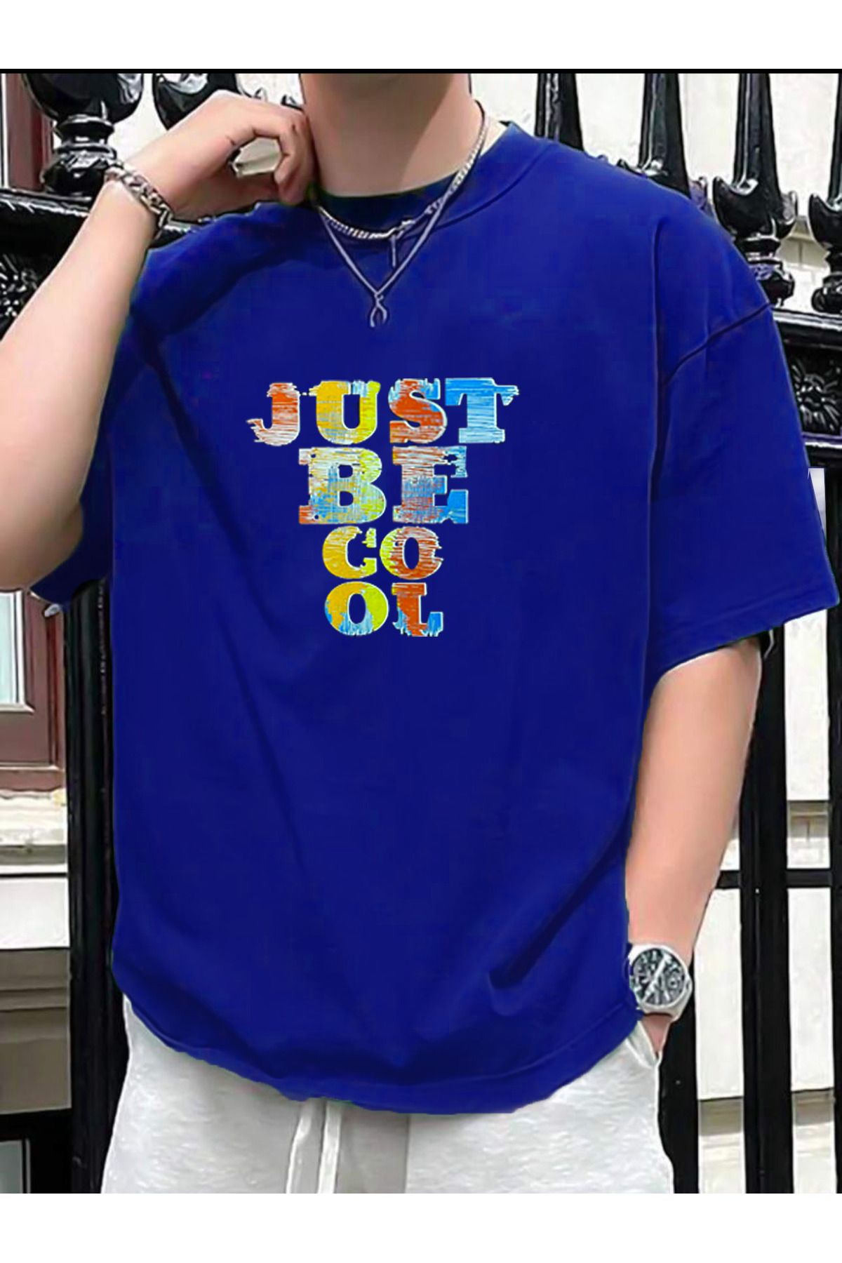 Tarzsokak Unisex Just Be Cool Baskılı