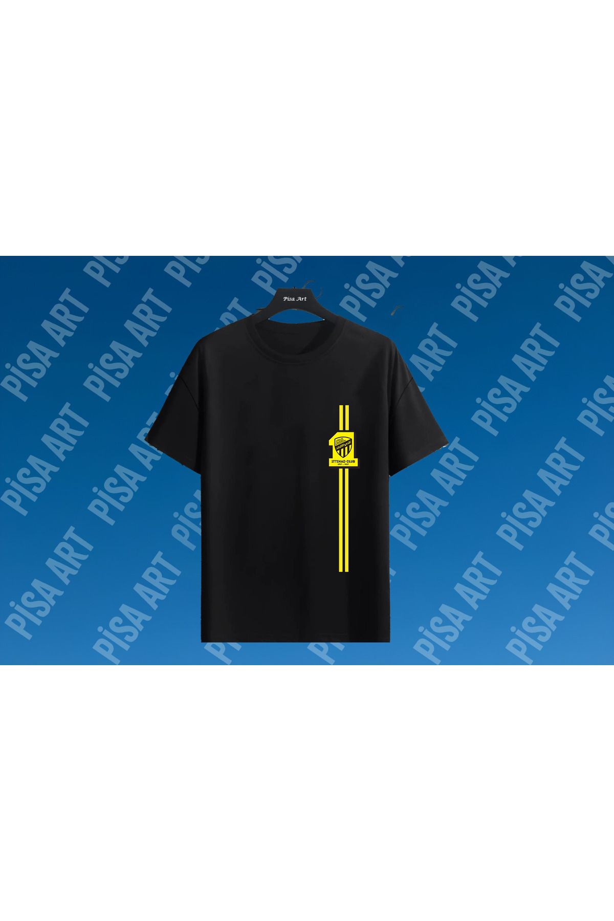 Pisa Art ŞAMPİYON AL İTTİHAD ÖZEL TASARIM UNISEX T-SHİRT