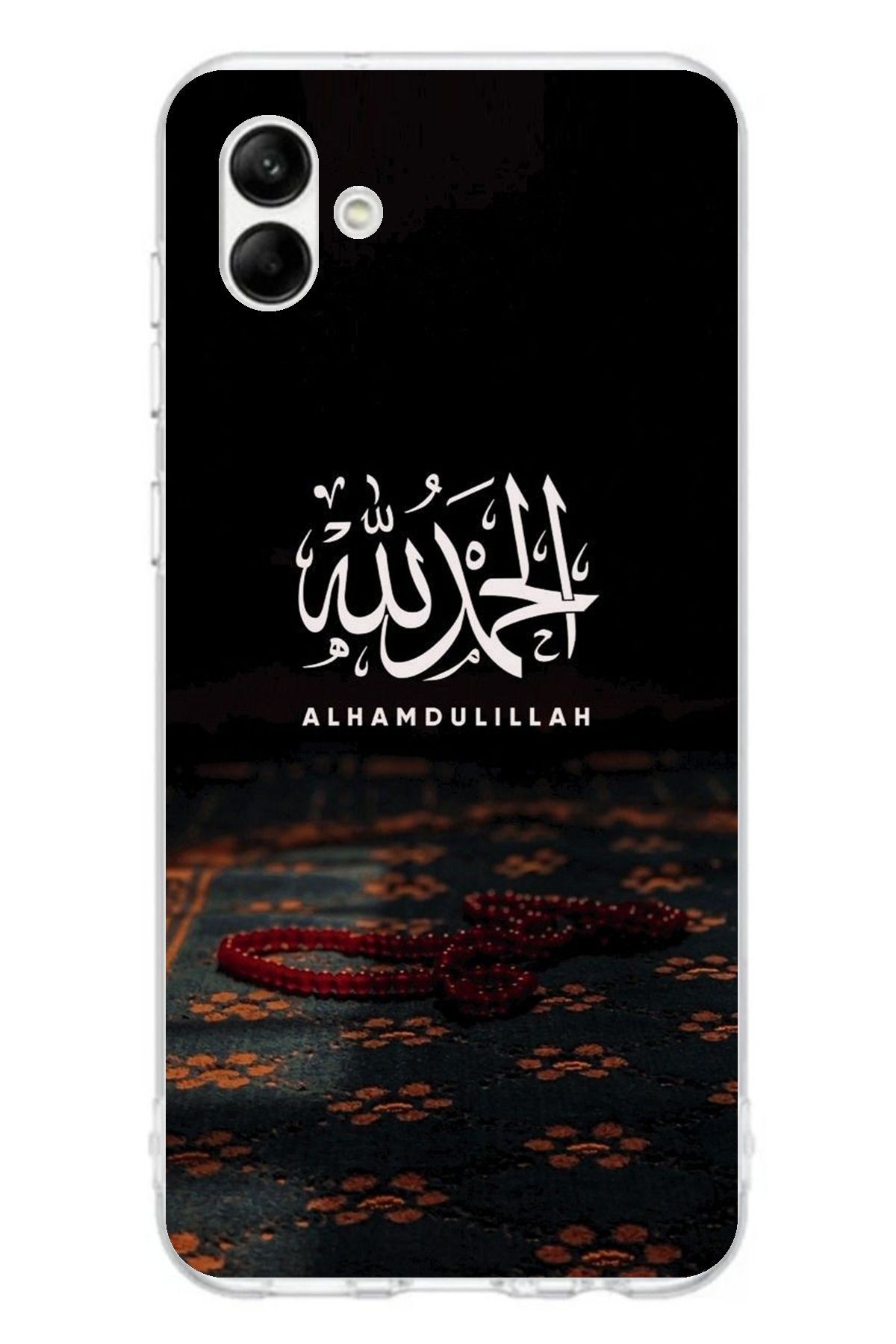 TechTree Samsung Galaxy A06 Uyumlu Elhamdülillah Tesbih Şeffaf Silikon Kılıf