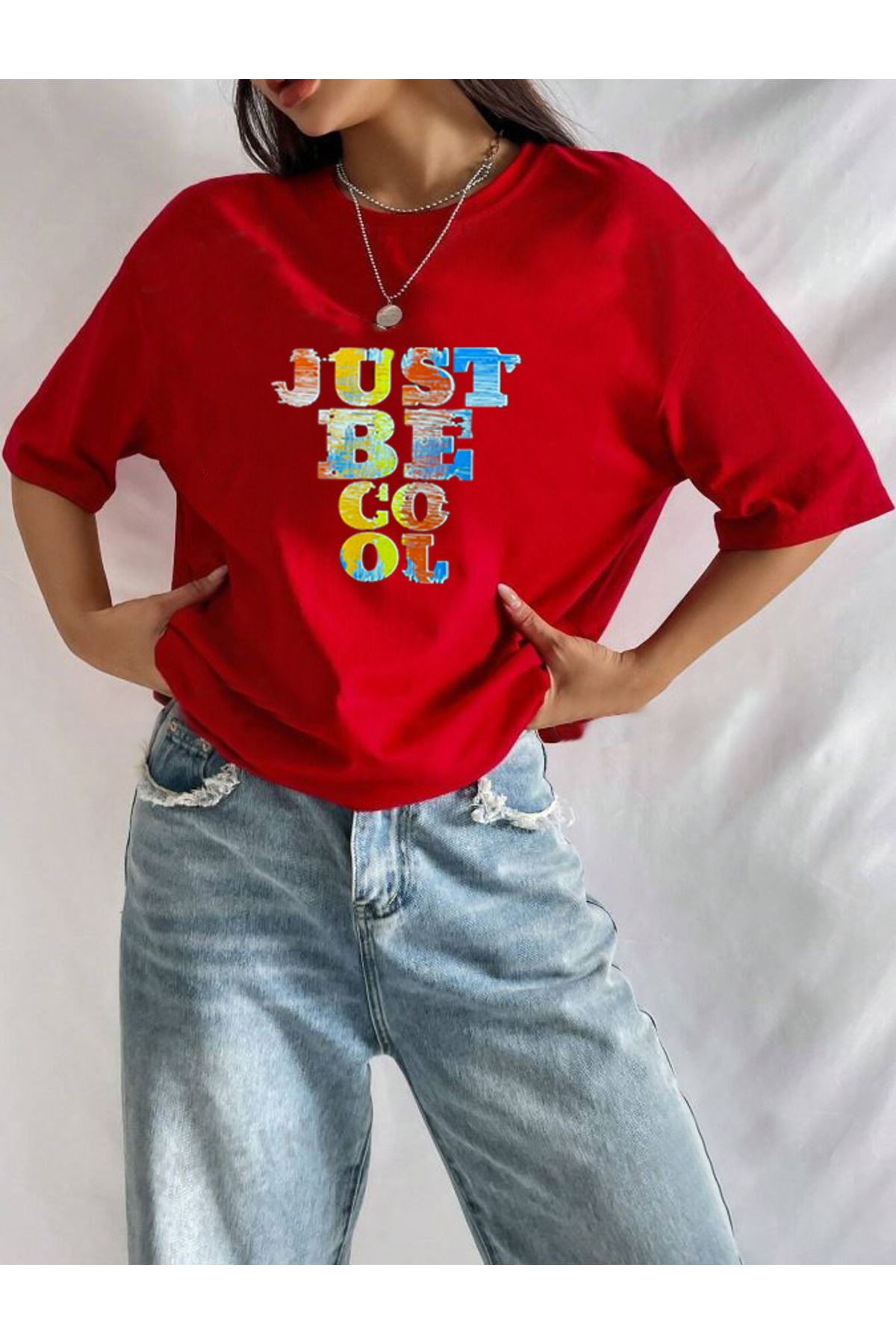 Tarzsokak Unisex Just Be Cool Baskılı