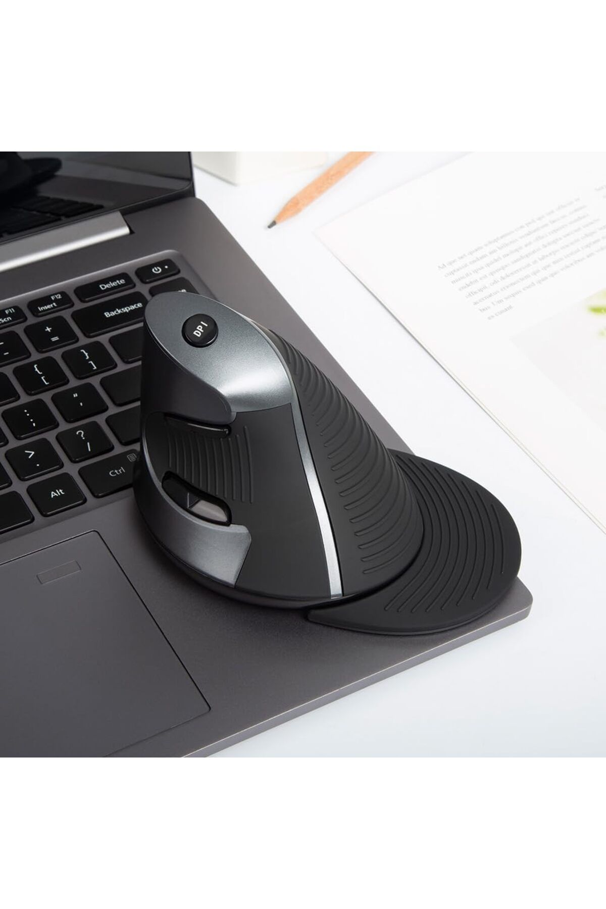TechTic Kablosuz Dikey Mouse Sessiz 6 Tuşlu 800/1200/1600 DPI Bilek Destekli Ergonomik-Delux M618gx