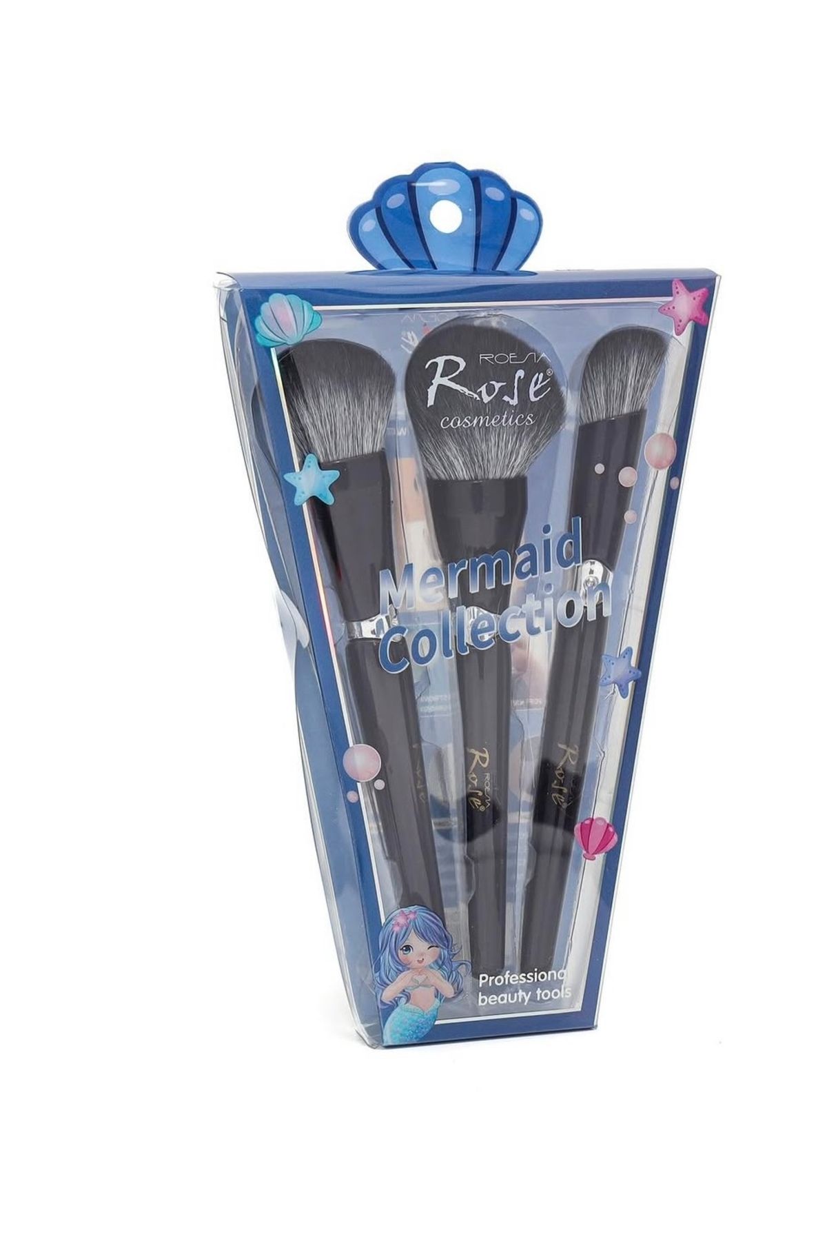 Rose 3lü Makyaj Fırça Seti 001