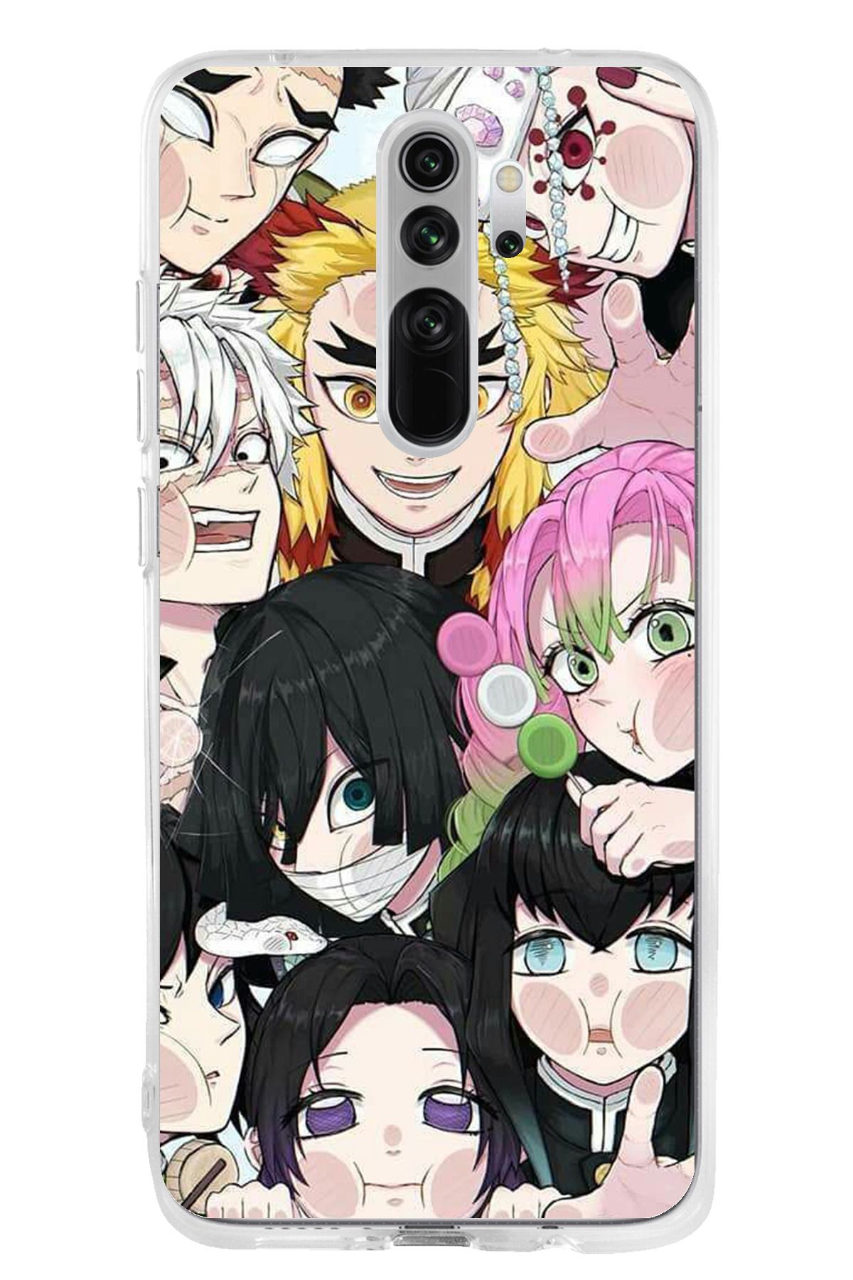 TechTree Redmi Note 8 Pro Uyumlu Demon Slayer Manga Şeffaf Silikon Kılıf