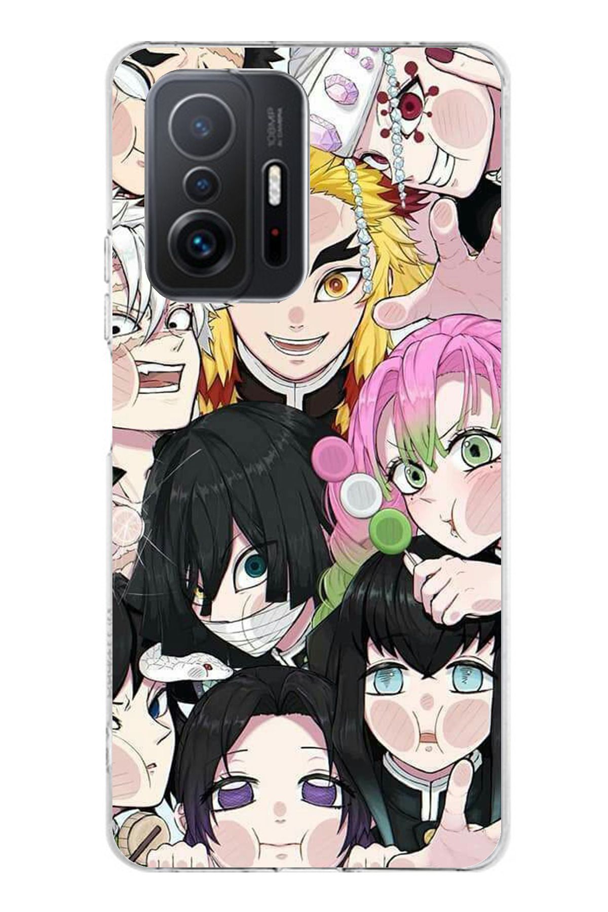 TechTree Mi 11T / 11T PRO Uyum Demon Slayer Manga Şeffaf Silikon Kılıf