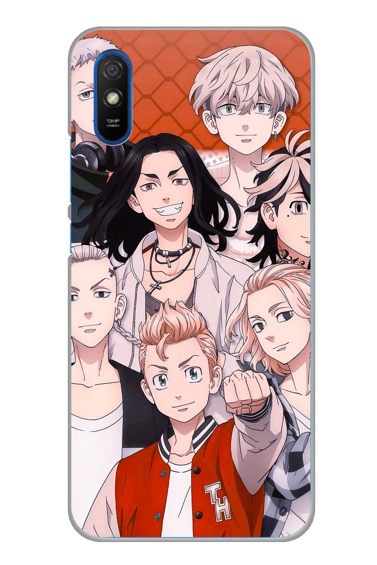 TechTree Redmi 9A Uyumlu Tokyo Revengers Karakterler Şeffaf Silikon Kılıf
