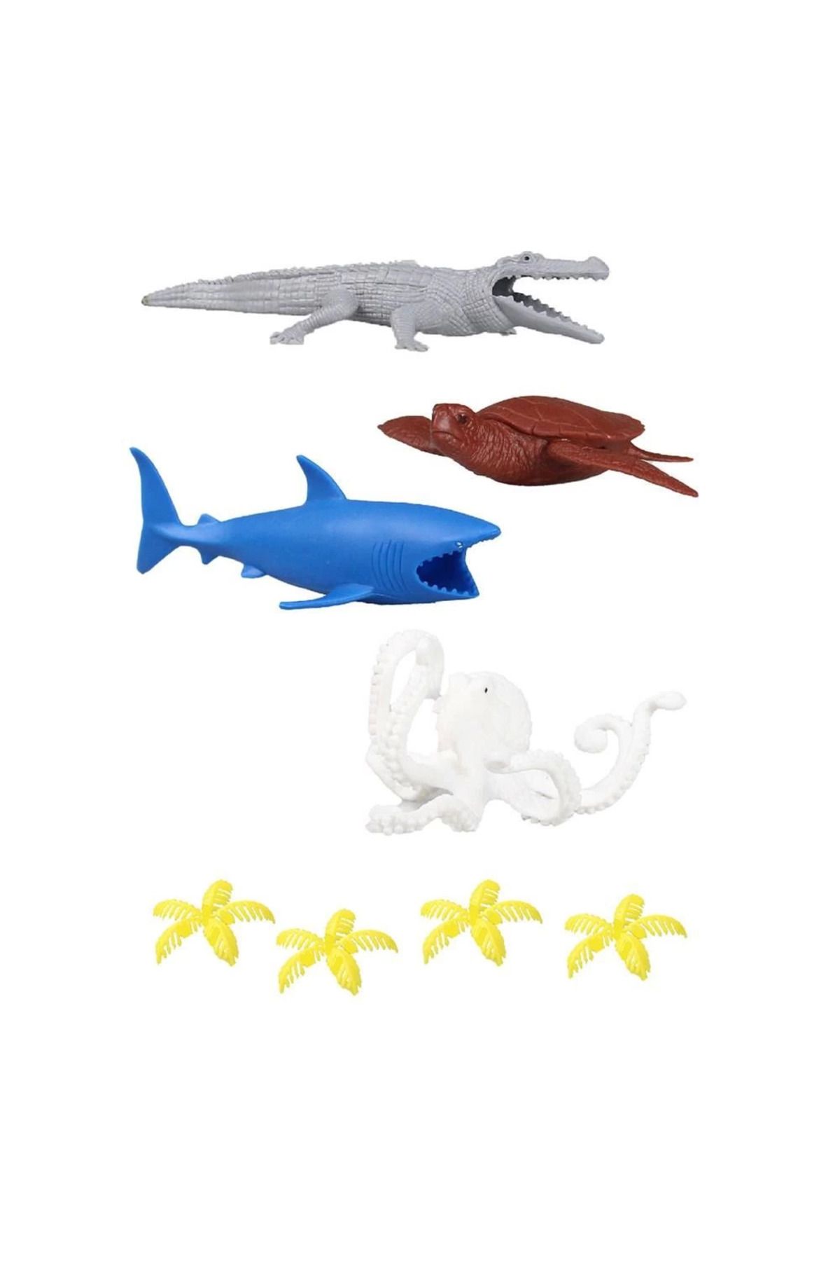 Angoravi 720 Toy Play 6 Parça Deniz Canlıları Figür Seti 10-20 cm - 1 adet stokta olan gönderilir