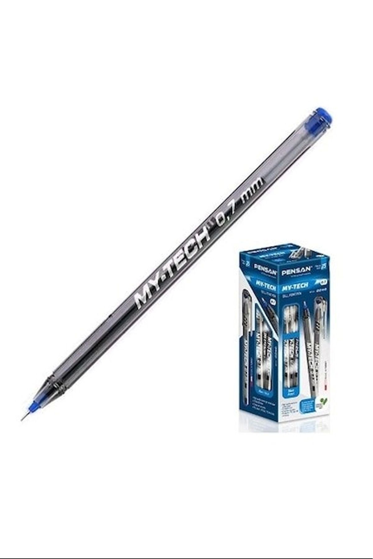 PRATİKOBA Pensan My Tech Tükenmez Kalem 0.7 Mm Mavi 25'li