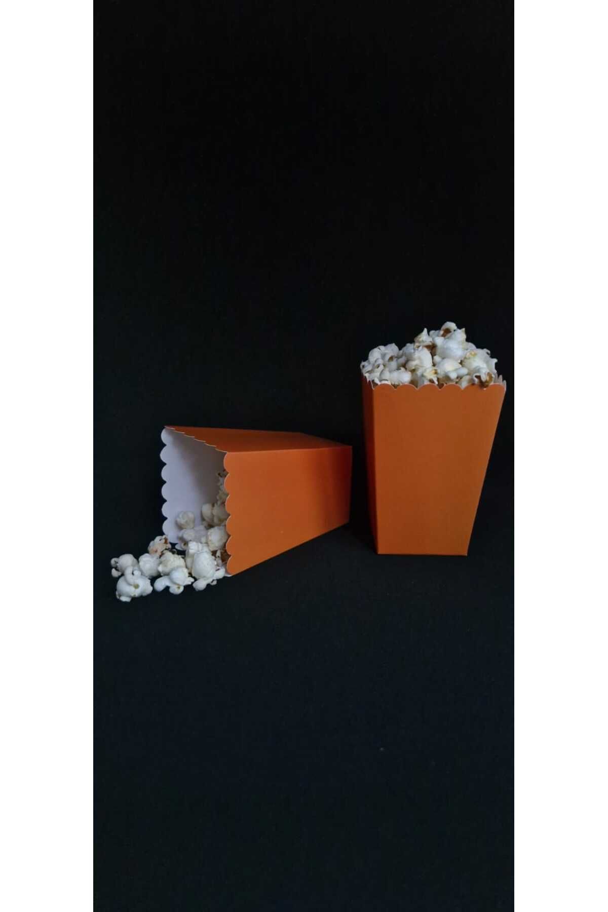 Nenya TURUNCU RENKLİ 8'Lİ MISIR/POPCORN/CİPS/ŞEKERLEME KUTUSU