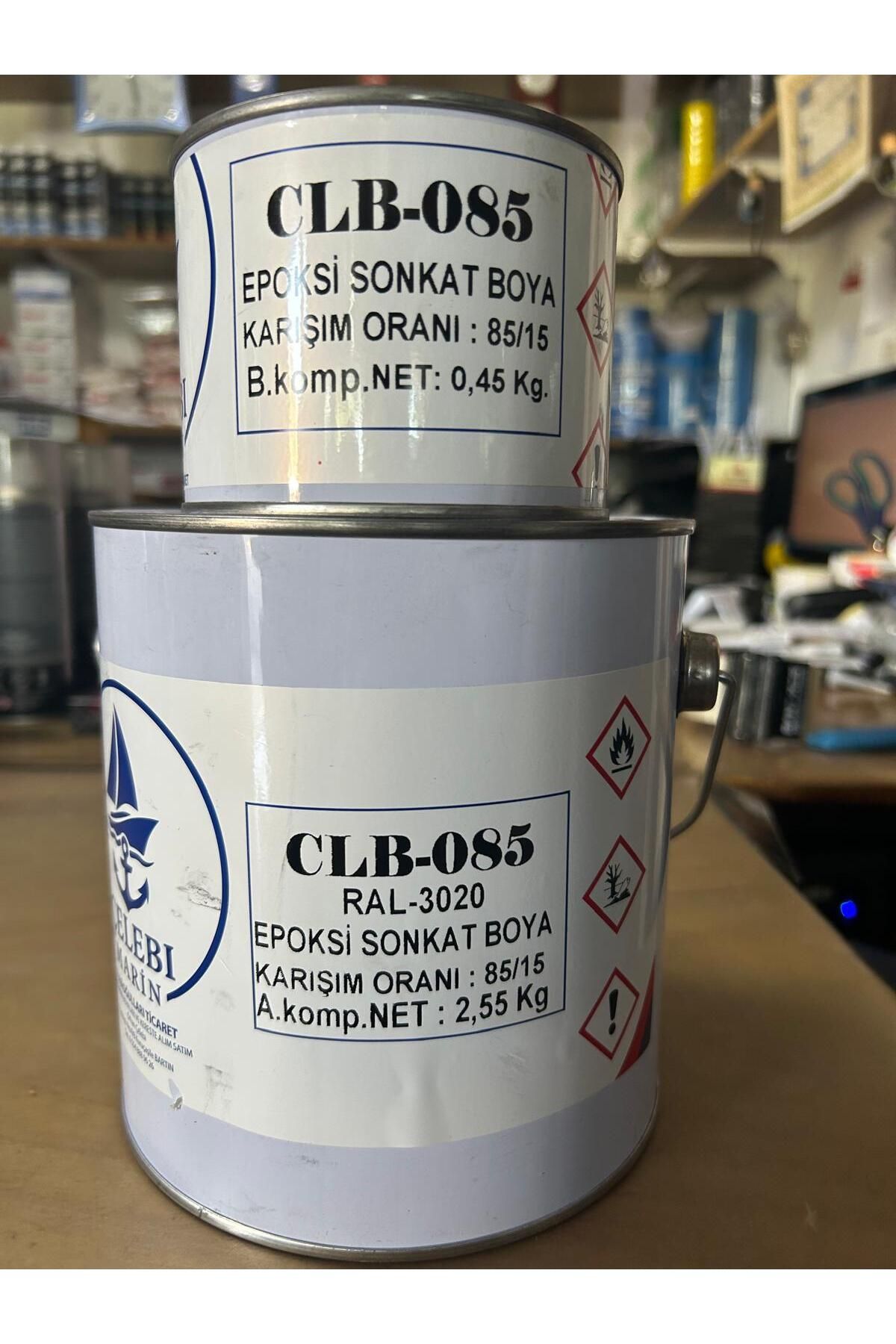 Spreycim ÇELEBİ MARİN EPOKSİ SON KAT BOYA RAL3020 KIRMIZI 3 KG