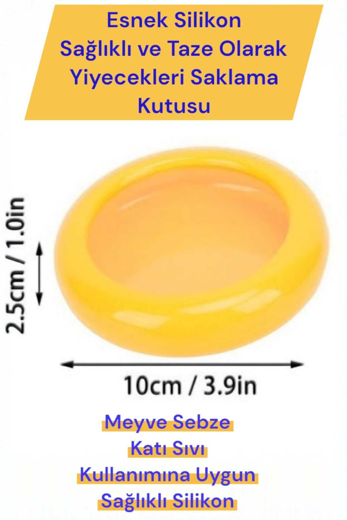 ULFİSU COSMETİCO Yiyecek Saklama Kutusu - Limon Şeklinde Esnek Sağlıklı
