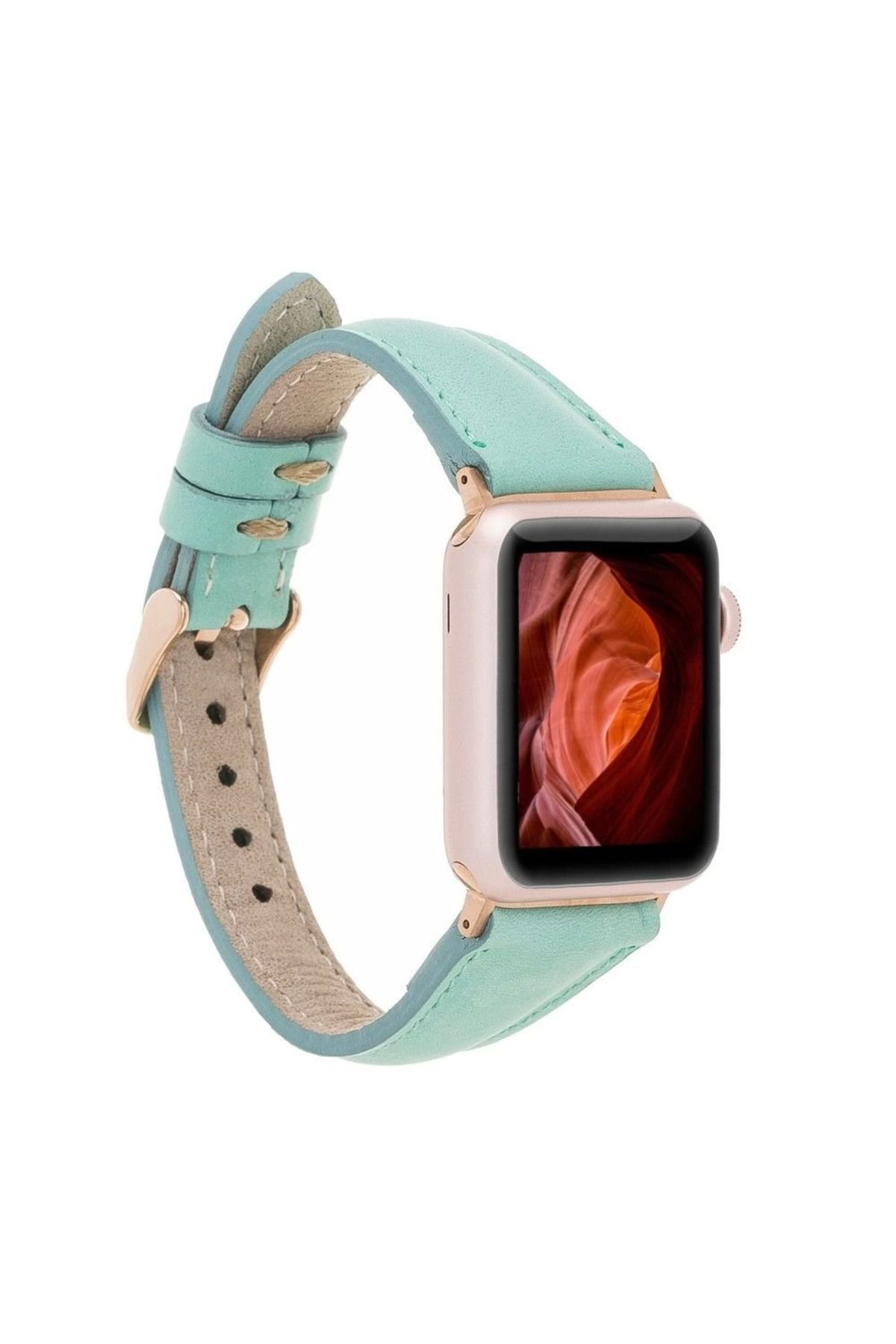 ÖYKÜ VE YİĞİT Watch Uyumlu Deri Kordon 42-44-45mm Slim BRN7