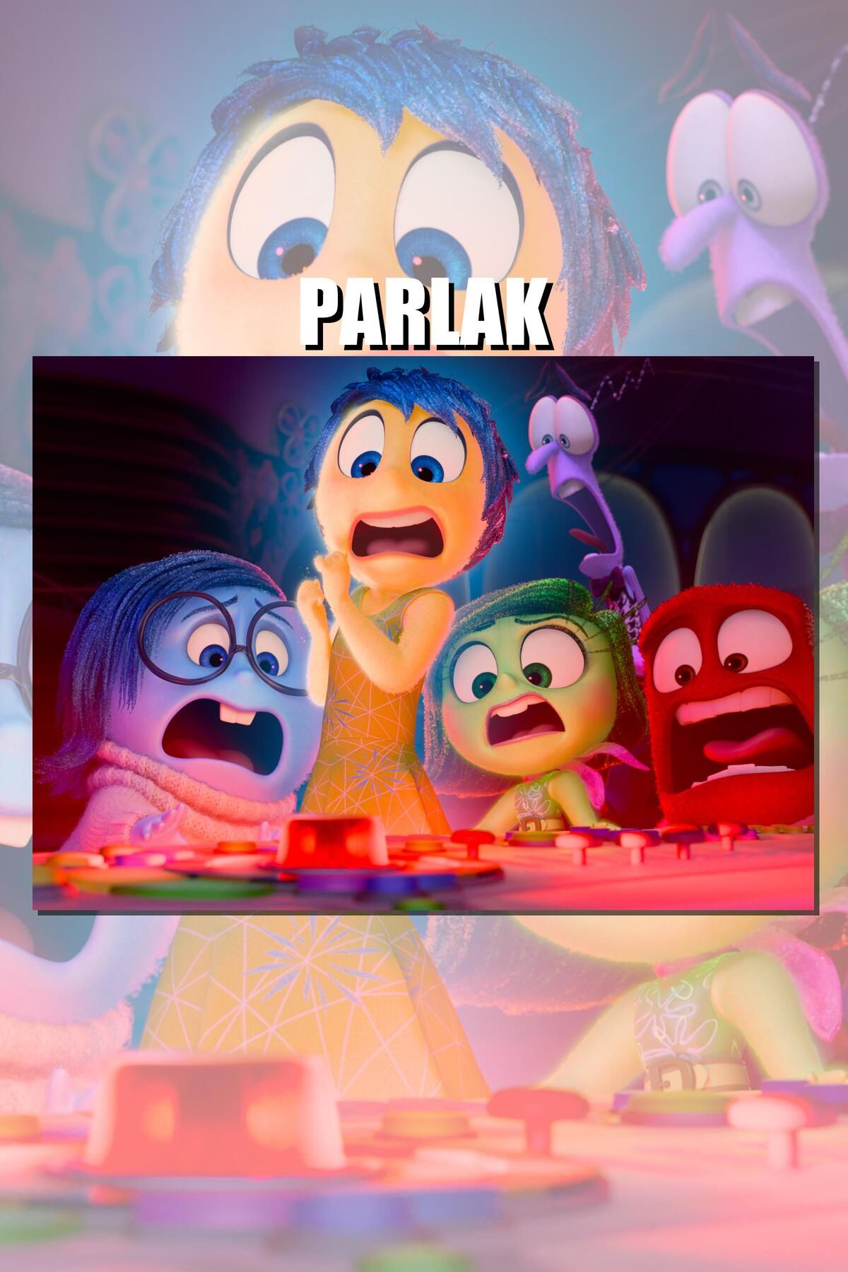 CALLWOOD Ters Yüz, Inside Out Çerçevesiz Animasyon Film Posteri - Duvar Kağıdı Yüksek Kaliteli Baskı